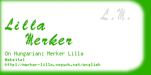 lilla merker business card